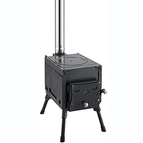 Idpaggg Camping stove, tent stove, wood stove, rocket stove, outdoor oven wood, mini wood stove, camping stove,tent heater, fireplace, camping gas stove for Camping Hiking Cooking Picnic BBQ