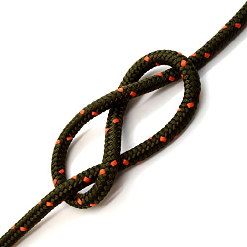 Camo Polypropylene Rope, Solid Braided Poly Rope Cord Twine for Boat Yacht Dock Line Camping Washing Line (8 mm x 3 metres / 9.8 ft)