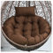 PPGE Sitzkissen für Hängesessel, Hängestuhl Kissen Rund, Hängendes Ei Stuhlkissen Dicker, Schaukel Hängekorb Sitzkissen, Hängesessel Kissen, Auflage Outdoor/Indoor für Häng(Size:125 cm,Color:Braun)