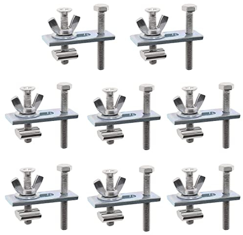 ECSiNG 8-teiliges T-Nut-Kompressorklemmen-Set, verstellbare T-Spur, Mini-Klemmbefestigung, kompatibel mit 3018-/3018-MX3/3018-PROVer/1810- CNC-Fräsmaschine