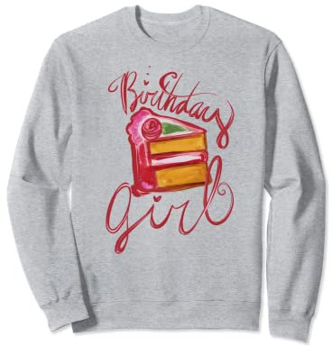 Décoration de gâteau d'anniversaire rose pour fille Sweatshirt