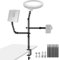 NEEWER Overhead Camera Desk Mount Rig Stand with 2 Boom Arms for Photography Devices: Video Light Ring Light Mount Webcam Mic Compact DSLR for Home Office Studio Live Streaming Broadcast, ST008