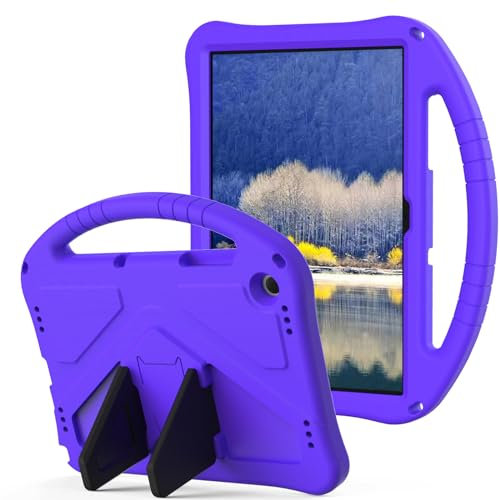 YRH for Samsung Galaxy Tab A9 Plus Case 11 inch 2023 (SM-X210|X216|X218), Kids EVA Shockproof Cover Case for Samsung A9+ Plus Tablet, with Stand Handle, Purple