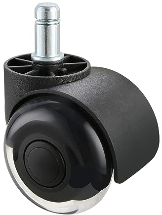 VEVOR Bürostuhl Rollen(5er Set) φ50,8MM Ersatz-Hartbodenrollen aus Polyurethan Schreibtischstuhl Rollen 200kg Tragfähigkeit Drehstuhlrollen Ideal für Bürostühle Gaming-Stühle Drehstühle