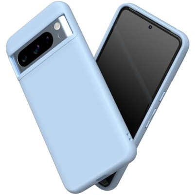 RhinoShield Case kompatibel mit [Pixel 8 Pro] | SolidSuit - Stoßdämpfende & schlanke Schutzhülle mit Premium Finish - 3.5 Meter Fallschutz - Gletscherblau