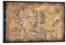 Generic Kunstdruck auf Leinwand, Motiv: Mittelerdkarte, Herr der Ringe, 61 x 91,4 cm, Fantasy-Karte, vollfarbig, glänzend