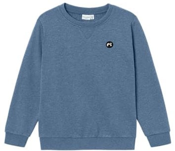 NAME IT Jungen Nkmvimo Ls Bru Noos Sweatshirt, Coronet Blue, 116 EU