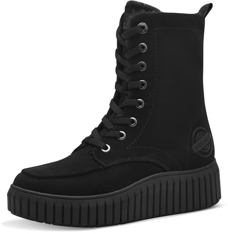 s.Oliver Damen Winterstiefeletten zum Schnüren Gefüttert Vegan