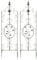 CLP Jeu de 2 treillages Burgus en Fer I Support pour Plantes grimpantes de Style Rustique, Couleur:Vert Antique