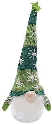 kesurpae Weihnachten Bonbonglas Prop Pack Box Interessante DIY GNOME Puppe Weihnachtsgeschenkboxen Verpackung Halter Party Supplies Requisiten, Grün
