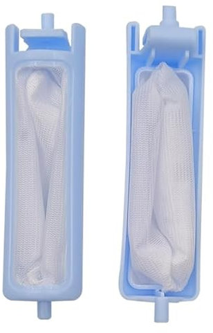 ZMYOZDO Bolsa de Red para Filtro de Lavadora Bolsa de Filtro de Pelusa para Caja de Filtro de Lavadora semiautomática Haier Accesorios de filtrado(2PCS)