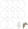 10 Stück 15 cm Metallringe zum Basteln, Weiße Metallring,Metallringe,Handwerkliche Metallring,Silber Traumfänger Ringe Metall,Deko Ringe zum aufhängen für die Herstellung von Hochzeitskranzdekor