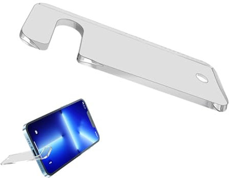 Handy-Ständer, transparenter Acryl-Handyhalter, leicht, multifunktional, tragbar, Handyhalter, Präsentationsständer für Handys, Karten, Fotos