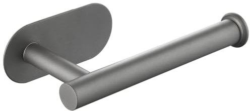Porte-Papier Toilette Autocollant, en Acier Inoxydable de qualité supérieure, sans perçage, Convient pour Salle de Bain, Cuisine, buanderie, Gris