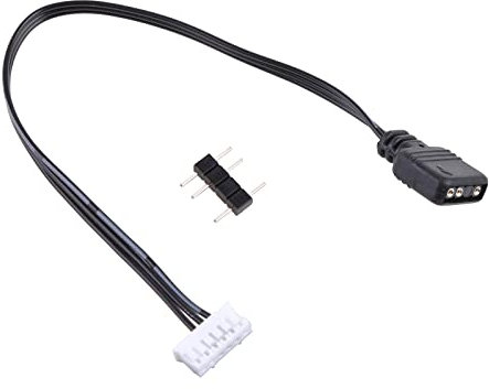 Sxett Cool Moon - Cable adaptador de ventilador de 4 pines/6 pines a 5 V ARGB de 3 pines para conector adaptador de controlador de ventilador