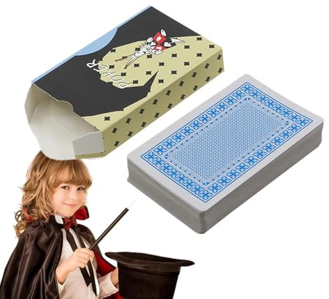 Papier für Tricks, Kartenspiel für Tricks, kreative Poker-Spielkarten für Tricks, Sammelunterhaltung, Spielabende, Spaß