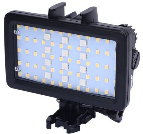Wasserdichtes LED -Videolicht für Fotografie, 130 Fuß/40 M RGB -Tauch -Fülllicht 5000 Bis 6000k