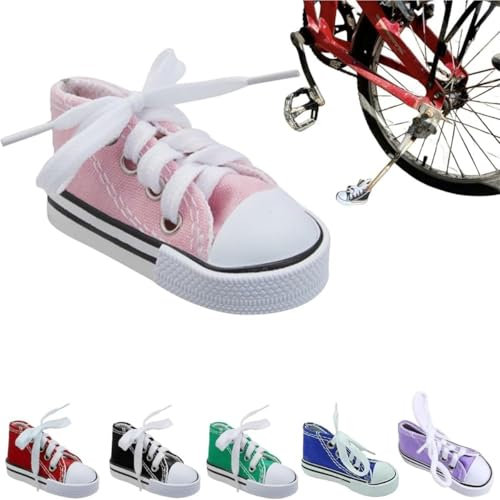 Personalisierte Motorrad-Fußstütze, kleiner Schuh, Motorrad-Seitenständer, Ständer-Verlängerungspad, 1 x Motorradständer, niedliche Mini-Canvas-Schuhe, Seitenständer, Motorradzubehör
