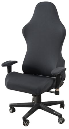 Generisch Bürostuhlbezug, Bürostuhl-Sitzbezug - Set mit 4 Armlehnenbezügen für Bürostühle - Abnehmbare Stuhlschoner als Ersatz für Computer-Liege-Racing-Gamer-Stühle mit Rüschen