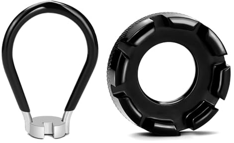 AzureRay Outil de Clé à Rayon de Vélo - Clé à Rayons en Acier 6 Tailles, Roue à Rayons de Calibre 10-15 pour Vélo VTT Route, Rayon Velo, cle a Rayon