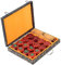 Kisangel 1 Ensemble Jeu Échecs Traditionnel Chinois Bois Plateau Ensemble Portable pour Adultes et Boîte de Rangement