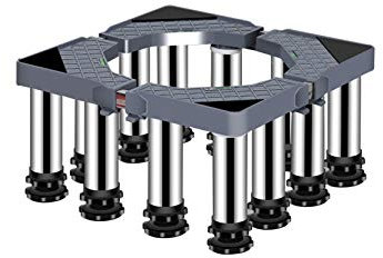 DFGHNBVC Waschmaschinensockel Waschmaschine Multifunktionssockel Verstellbarer Trockner Kühlschrankständer Sockellänge/-Breite 40-65 cm Außenpflanzbehälter Bodenwannen Verhindern Kratzer,12Legs24