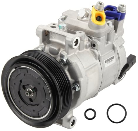 Godimg 1K0820859, 8J0260805 Compresor de aire acondicionado para coche con embrague, compatible con los modelos A1, A3, GOLF, JETTA, PASSAT (2005-2015) y Beetle (2011-2019)