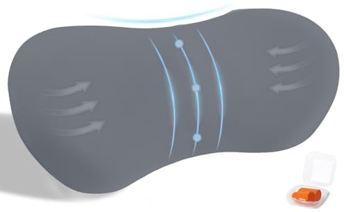 SOMLAW Lendenwirbelkissen, Memory Foam Lendenkissen Auto, Ergonomisches Rückenkissen, orthopädisches Kissen für Bett, Stuhl, Autound Bürostuhl, zur Druckentlastung (Dunkelgrau)