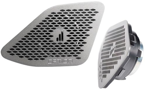Option PRO High-End Hochtöner kompatibel mit VW T6.1 | HD-Sound | inkl. Design-Abdeckgittern | 25mm Seidenkalotte | Plug & Play für Original-Einbauort