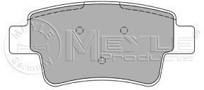 MEYLE 0252434917 Bremsbelagsatz, Scheibenbremse | Kompatibel mit: FIAT GRANDE PUNTO, PUNTO EVO, OPEL CORSA D