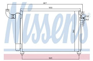 NISSENS 940003 KONDENSATOR KLIMAKÜHLER KLIMAKONDENSATOR mit Trockner