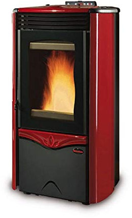 La Nordica - Extraflame wasserführender Pelletofen Duchessa Idro Steel (12 kW) Metall Bordeaux