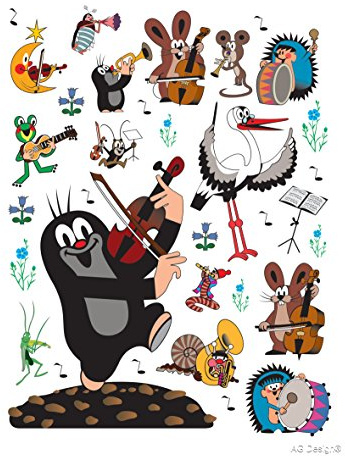 Wand Sticker DK 1786 kleine Maulwurf