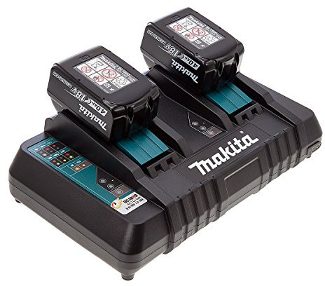 Makita 00032 Twin Charger with 18 V 4.0 A Batteries