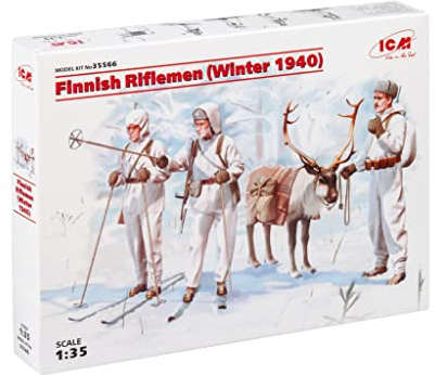 ICM 1/35 WWII 035566 Finnish Infantry Plastic Model Kit