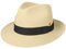 Mayser Albenga Panama Bogarthut Panamahut Strohhut Sommerhut Sonnenhut Herren - Made in The EU mit Ripsband, Ripsband Frühling-Sommer Sommer - 57 cm Natur