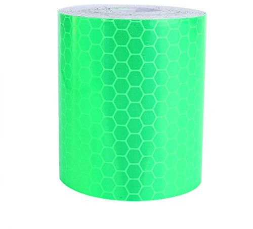 Xinrub 3m x 5cm Nastro Luminoso Nastro Fluorescente Adesivo segnaletico di sicurezza Nastro Bagliore Nel Buio Verde Fluorescente Luminoso Nastro Rimovibile Impermeabile per Camion Rimorchi Auto