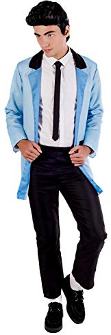 Fun Shack Kostüm Teddy Boy für Herren, 50er Jahre Rockabilly Outfit, Perfekt für Karneval und Mottopartys, L