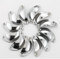 Lot de 12 Poignée Bouton de Porte de tiroir d'Armoire Argent avec Vis Forme de la Coquille (Argenté)
