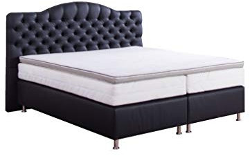 AUKONA Boxspringbett Vaiana 140x200, Farbe wählen und ändern, 7 Zonen Taschenfederkern-Matratze, H2 H3 H4, Komfortschaum-Topper, Lieferung und Aufbau kostenlos