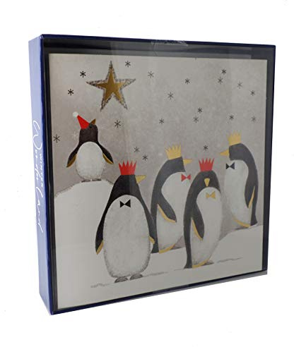 Second Nature Box of 8 Winter Wonderland Christmas Cards In 2 Designs Xmas Card Packs XCPC003