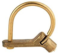 THIRARD - Cadenas d'artillerie 629 c gm à talon coudé anse laiton triangle 5 mm - THIRARD