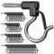 SELEWARE Q-Hanger, 40 Stück Edelstahl-Haken, Weihnachtslichterhaken mit Schraube für Garage, Neujahr, Party, Outdoor, einfach zu lösender Draht und LED-Lichterkette, strapazierfähig, 18 kg Kapazität