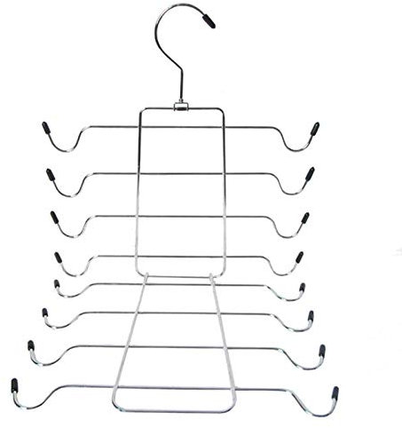 Space-Saving Durable Vest Hanger And Bra Organizer-Foldable Metal Hanger, 16-In-1 Space-Saving Closet Organizer, Used For Vests, Camisoles, Bras, Swimsuits, Belts, Ties (1)