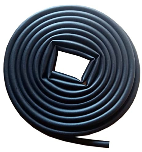 Tuokay, 10 Meter EPDM Gummi Auto Türdichtung, 10mm*9mm Klein-D-förmig Dichtungsstreifen, Schalldämmung kfz Innenraum, Schalldämmmatten kfz für Motorhaube, Motorraum, Autotüren, Kofferraumtür