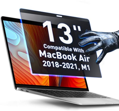 Magnetic Privacy Screen Compatible with MacBook Air 13 2018, 2019, 2020, 2021, M1 Anti-Blue Light Anti-Glare Laptop Screen Protector Filter Blue Light Blocking Filter