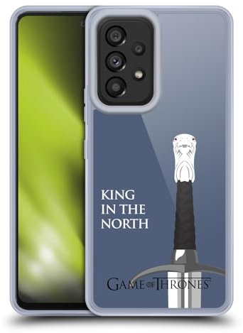 Head Case Designs Offizielle HBO Game of Thrones Longclaw King North Grafiken Gel Handyhülle Hülle [Militärischer Schutzgrad] Kompatibel mit Samsung Galaxy A53 5G (2022)