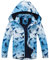 Blouson Imperméable Enfants, Manteaux Imperméables à Capuche pour Garçon Veste de Pluie Coupe Vent Veste de Pluie Légère Printemps Automne 5-6 Ans