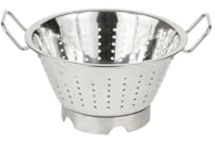LOUIS TELLIER - Escurridor cónico con pie - 2 asas - acero inoxidable - 24 cm