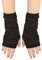 Guanti in pelle da donna Guanti da esterno da donna, in velluto spesso, guanto senza dita da polso con foro per il pollice, guanto caldo unisex guanti in nitrile medio